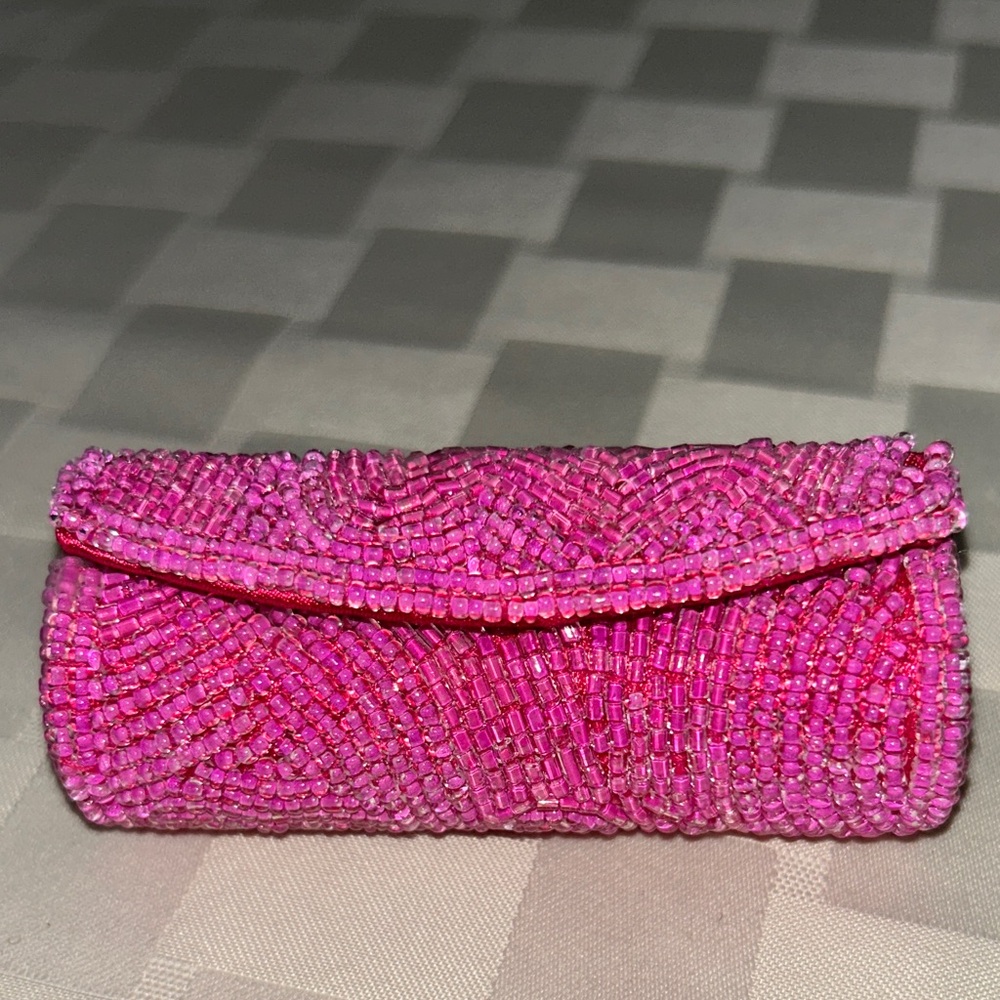 Mary Kay Vintage Pink Beaded lipstick Case
